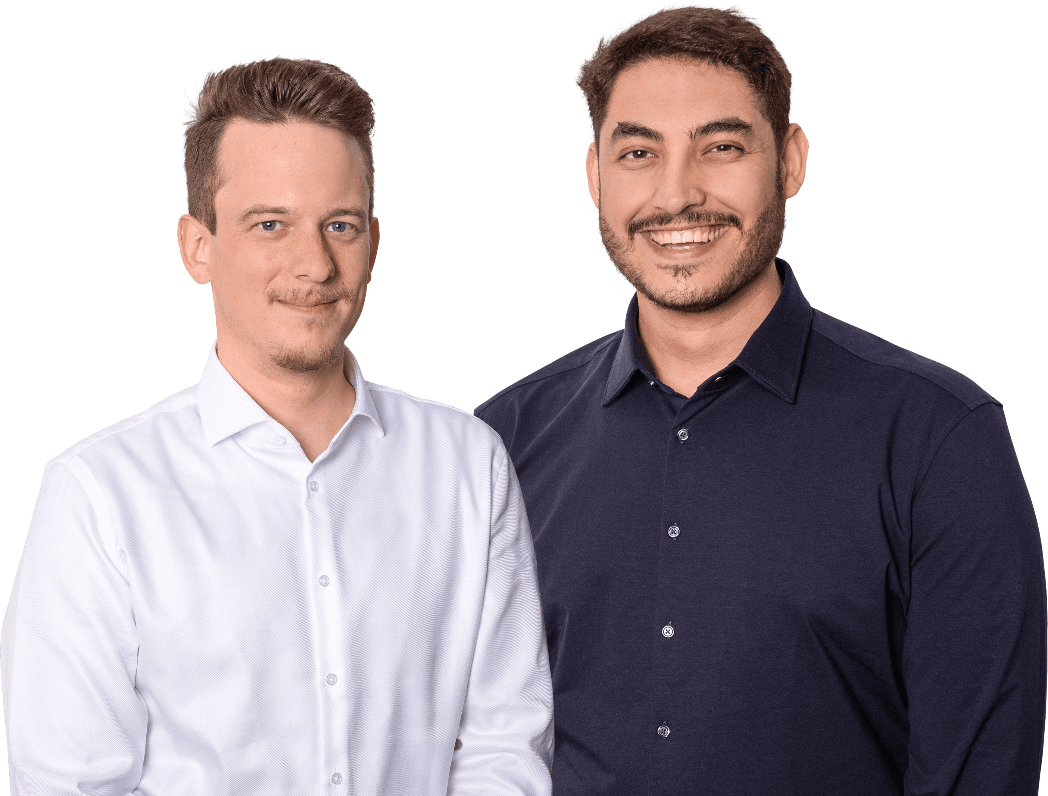 Fabian und Firat in nicht lockerer Kleidung